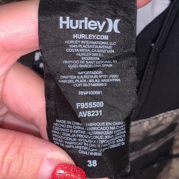 Hurley men’s 38 nautical beach swim trunks - Picture 9 of 9